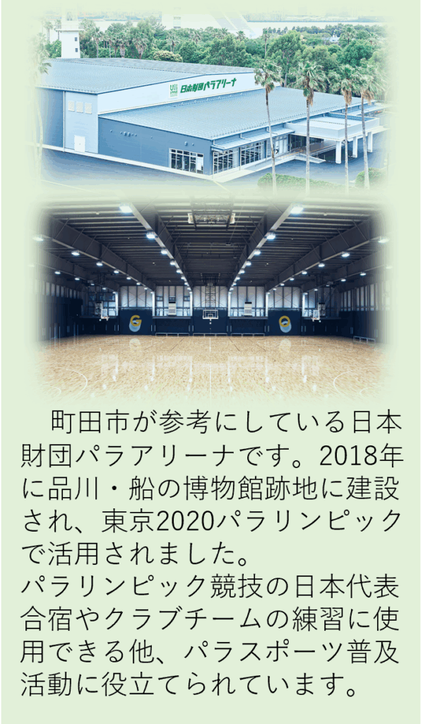 パラアリーナの紹介です。