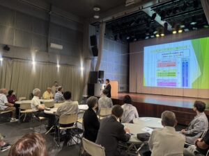 市政報告会の様子です。