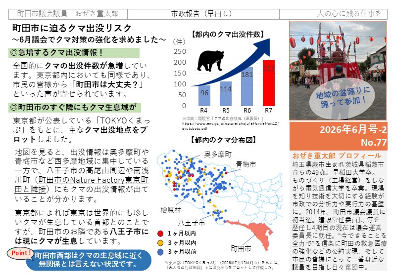 議会レポート2026年6月号（早出し6-2）表